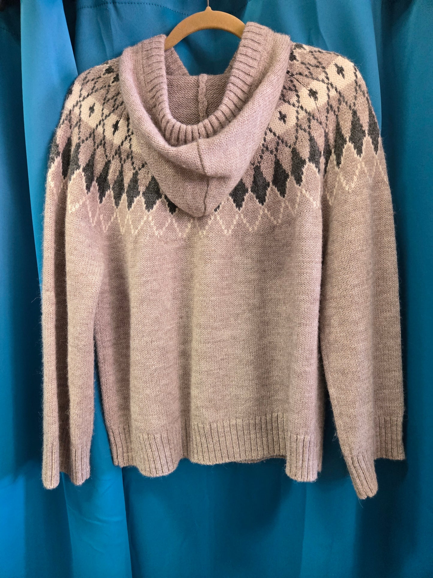 Ladies Knit Sweater-Hooded