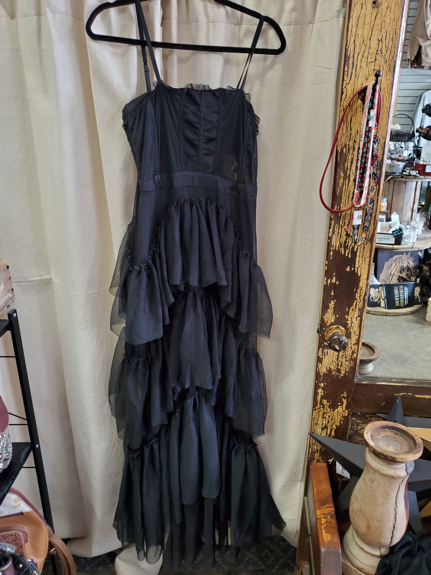 Black Long Dress/ Saloon Girl