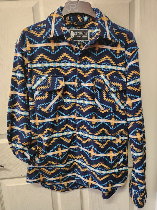 NEW Aztec Button Up Fleece