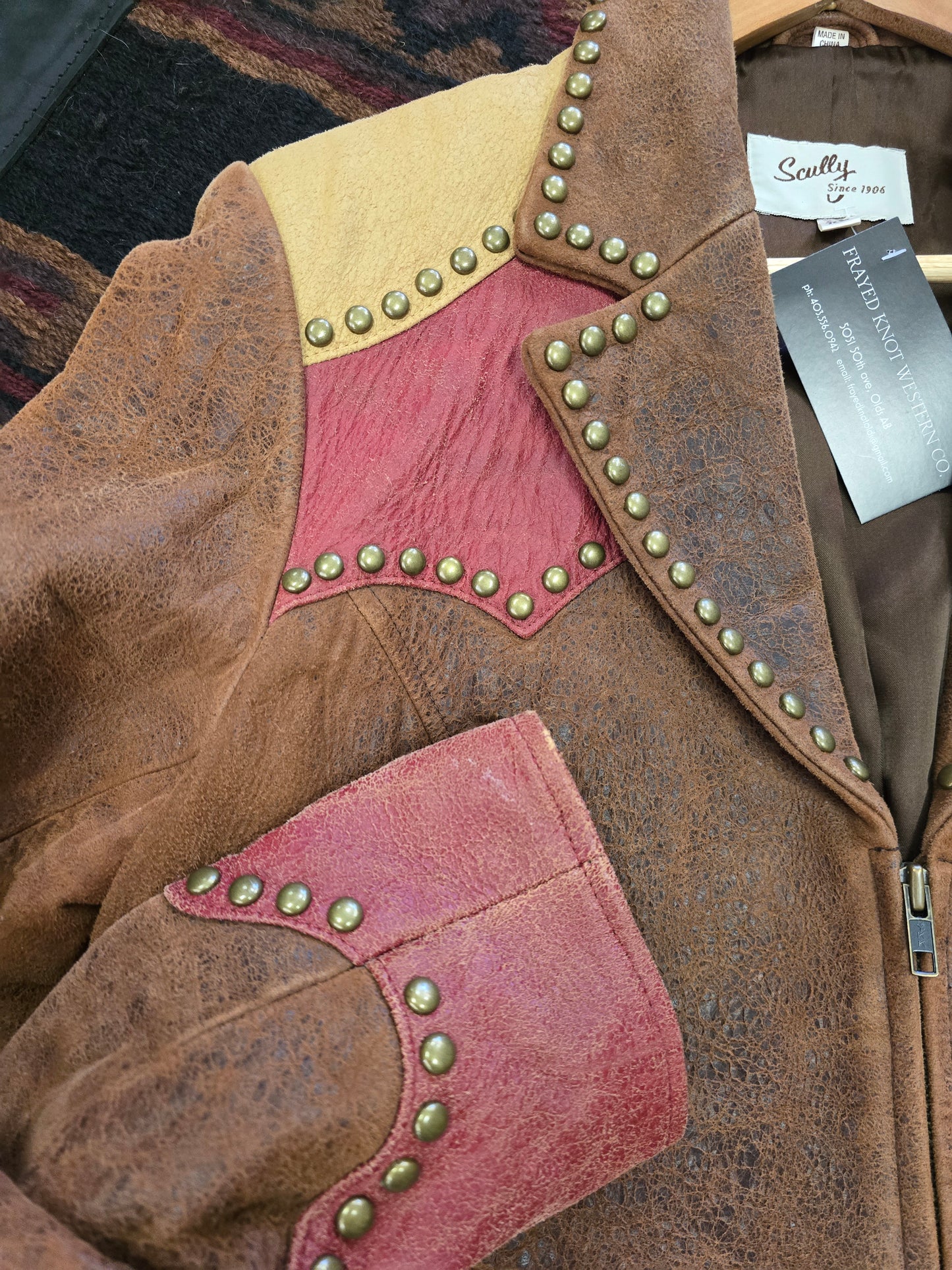 Scully Leather Studded Jacket