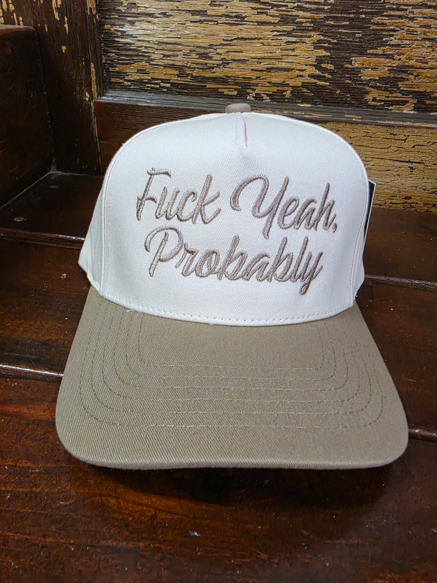 Fuck Ya, Probably (Tan) Trucker Hat