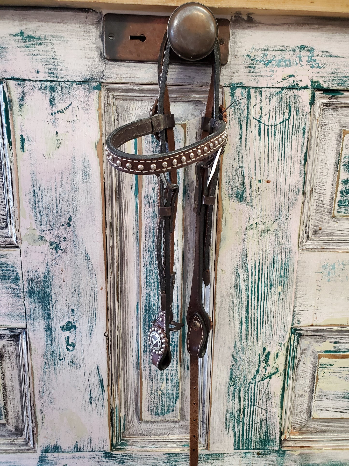 Longhorn Concho Browband Headstall