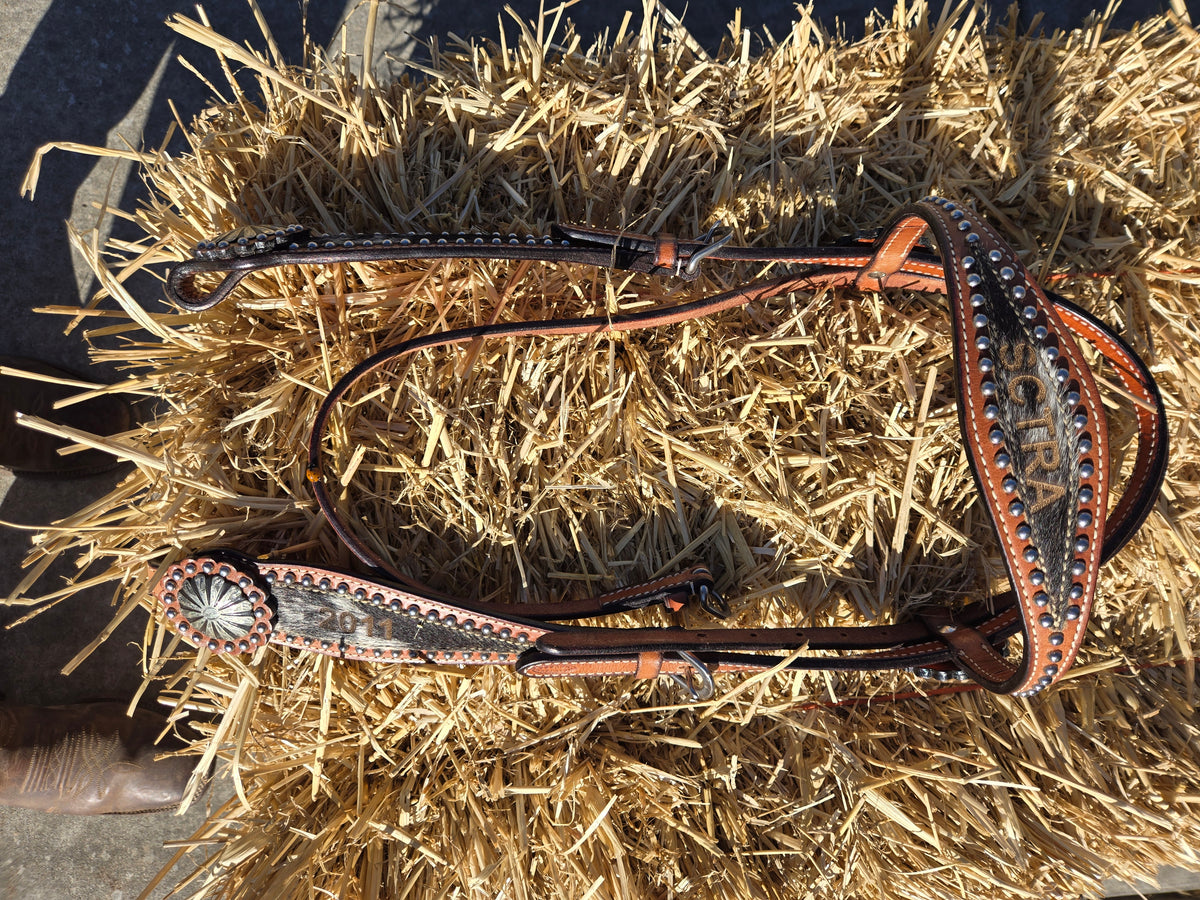 Browband Headstall-Dot Detail