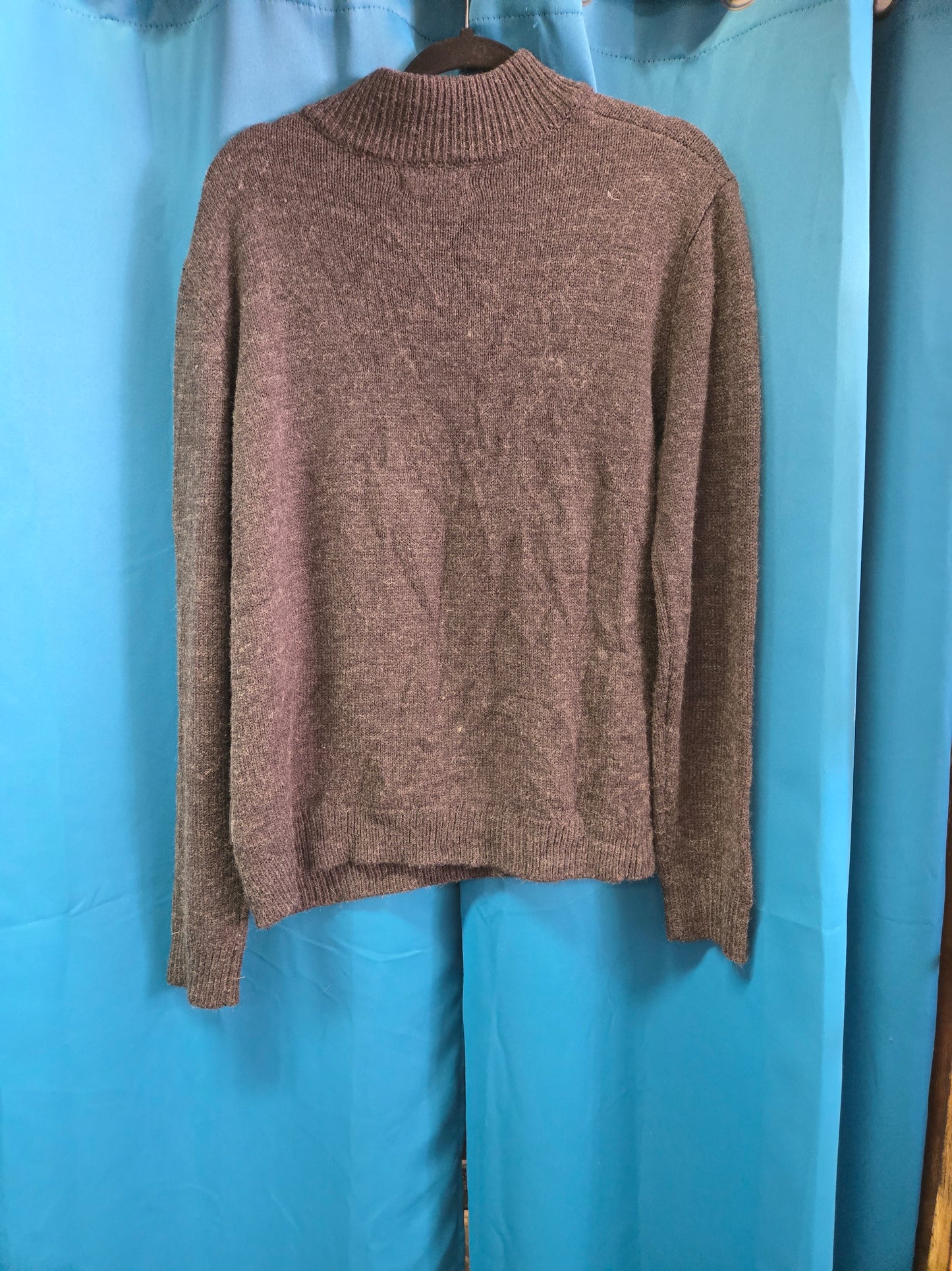 Grey Knitted 1/4 Zip