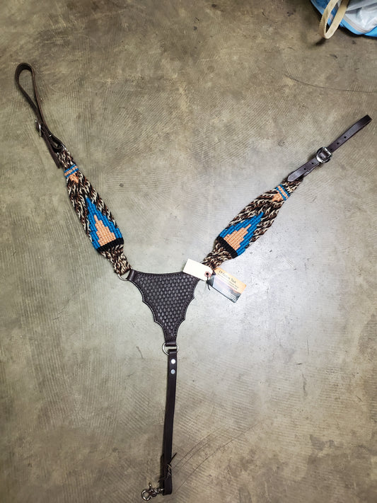 Locally Made Mohair -Leather                 Breastcollar