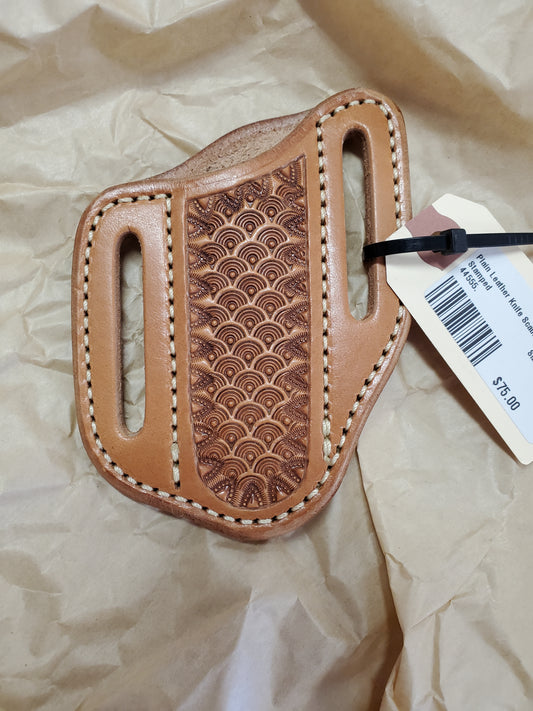 Plain Leather Knife Scabbard            Stamped