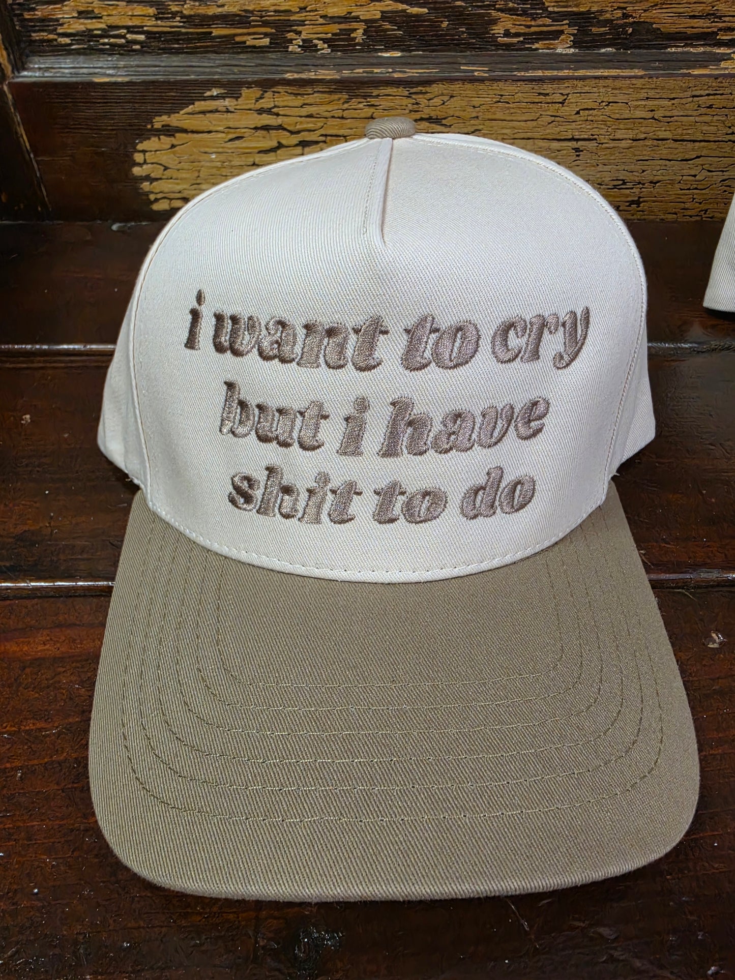 I Want To Cry Trucker Hat