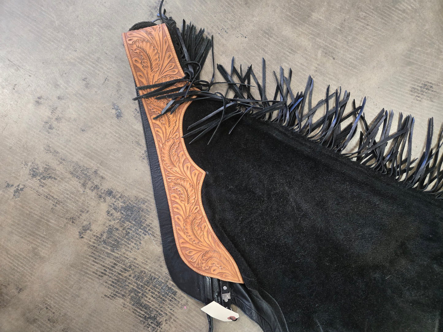 Black Suede Chaps xl