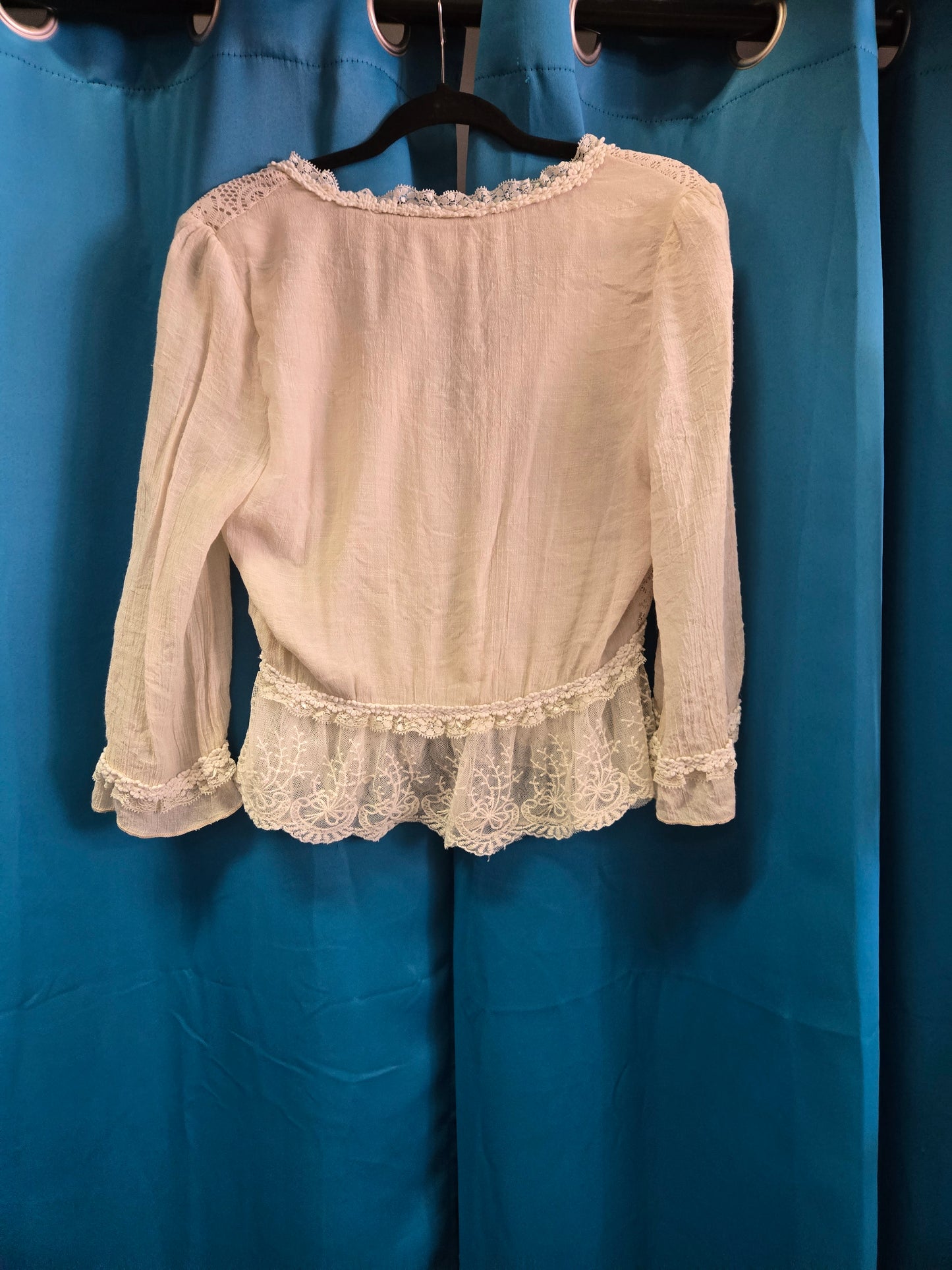 Cream-White Lace Shirt