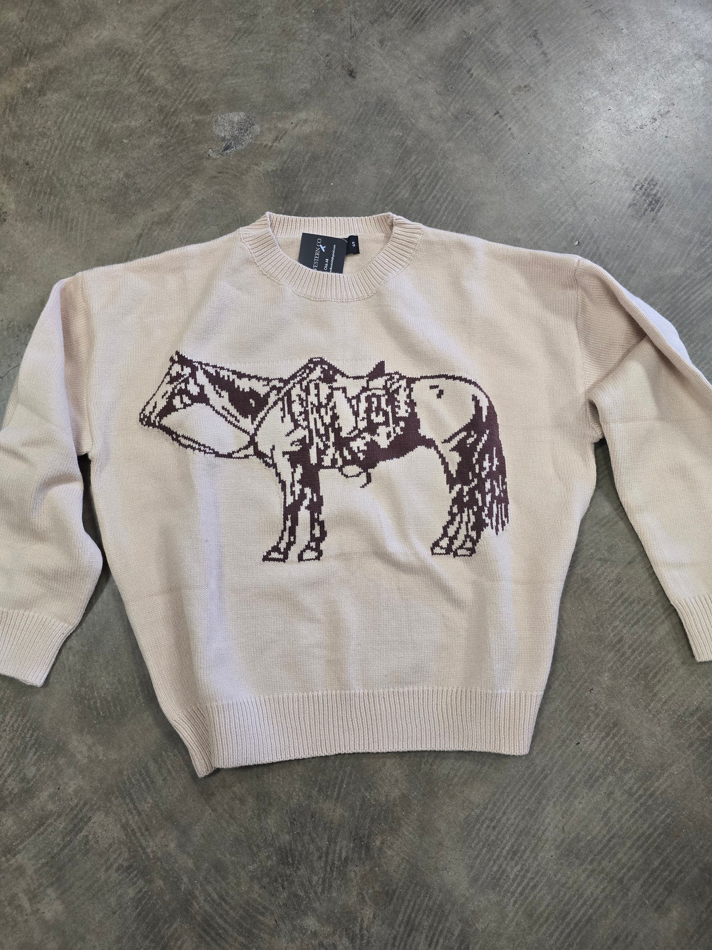 Graphic "Cowpony" Sweater