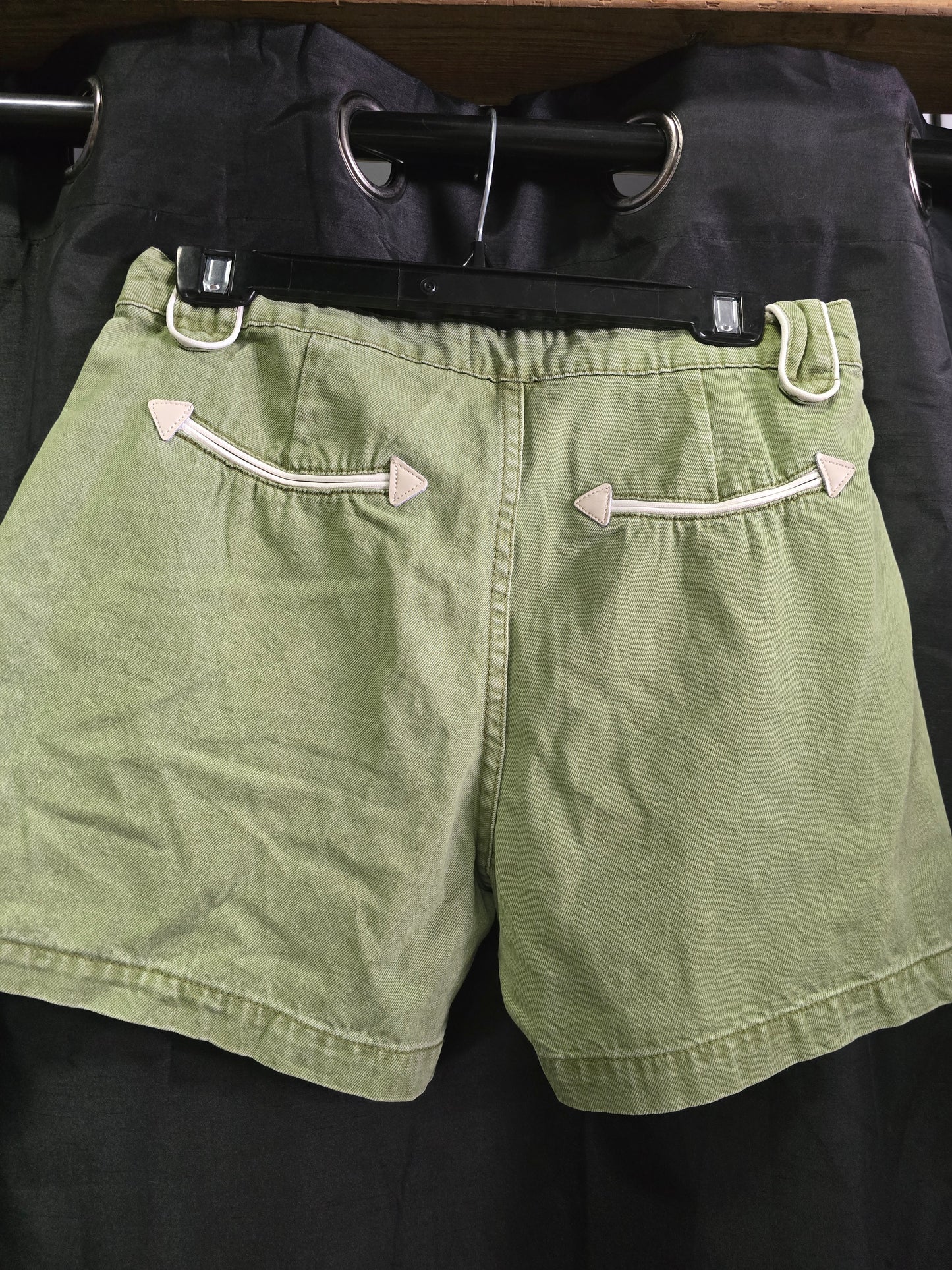 Lime Green Sage Brush Arrow Shorts