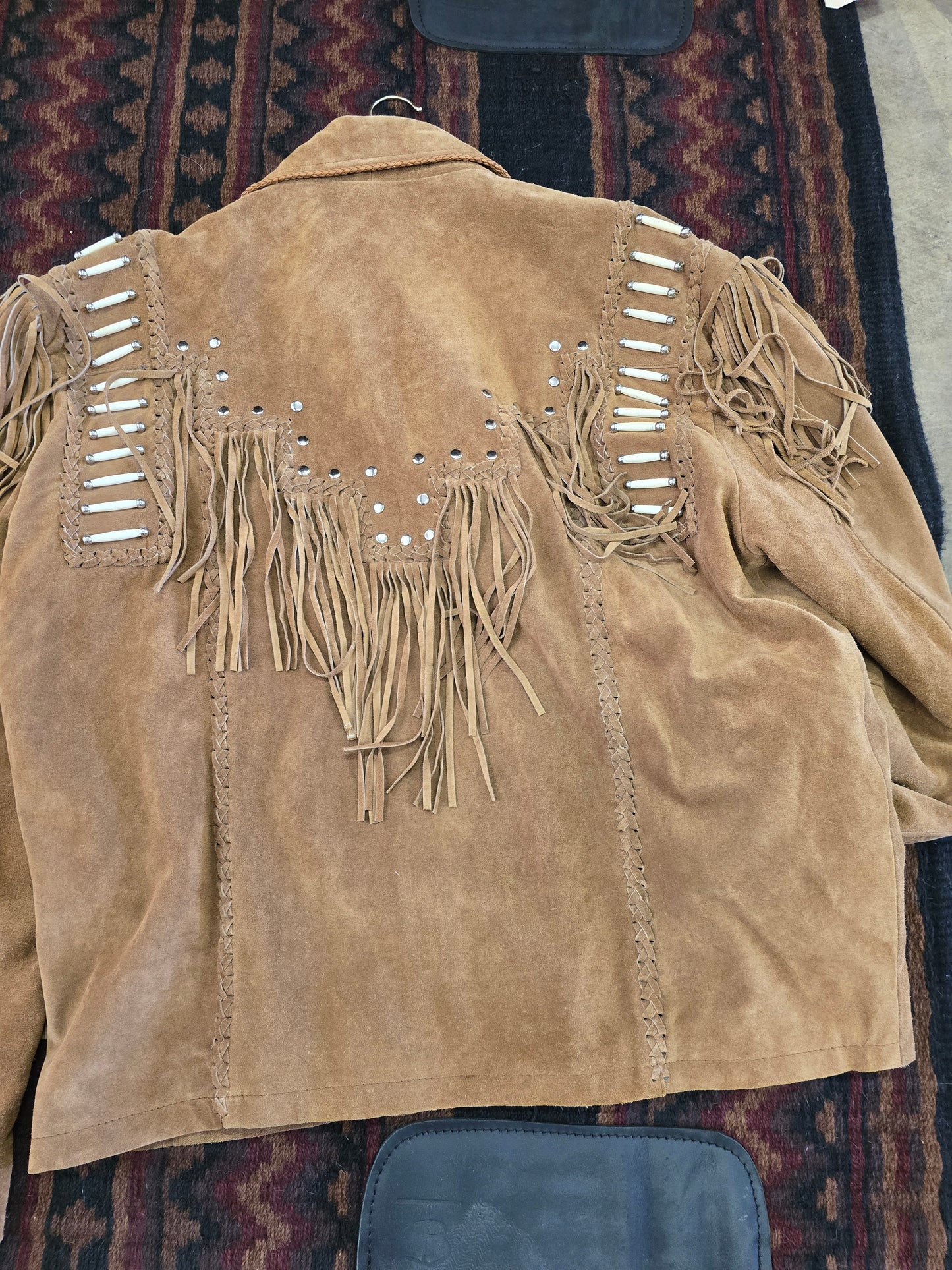Vintage Men's Suede Fringed Vest