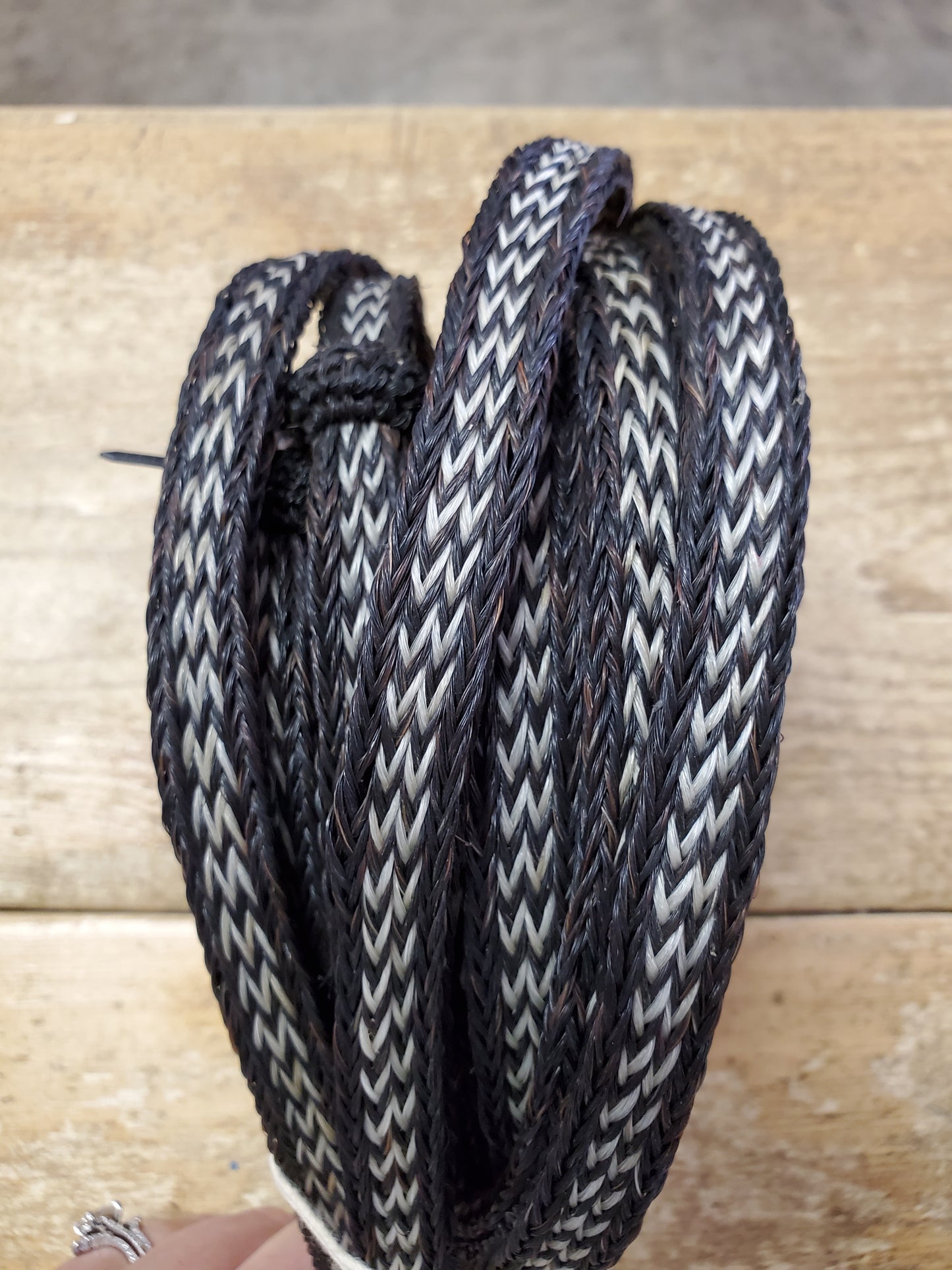New..Horse Hair Reins/ Dark