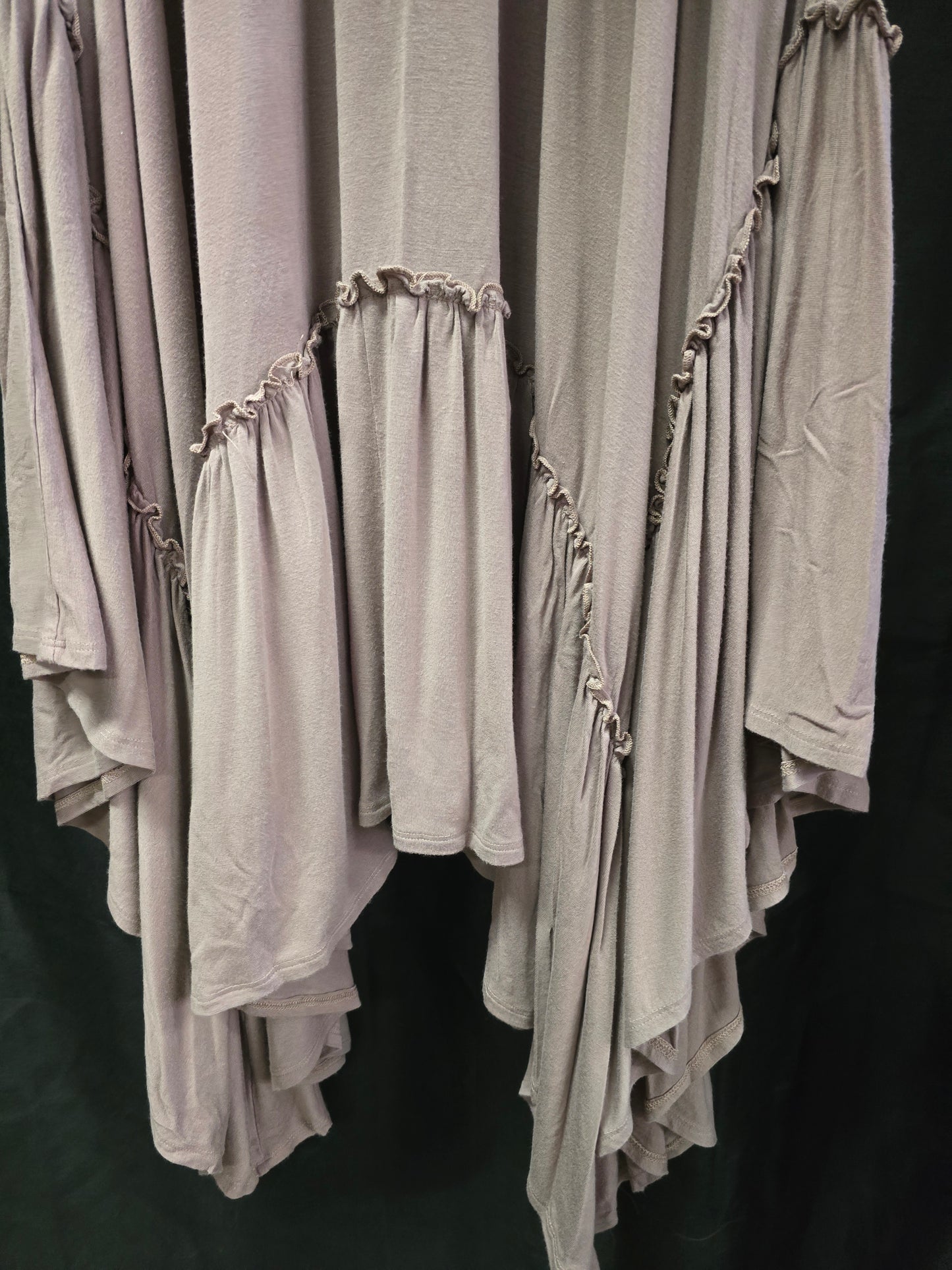 Beige Ruffle Skirt
