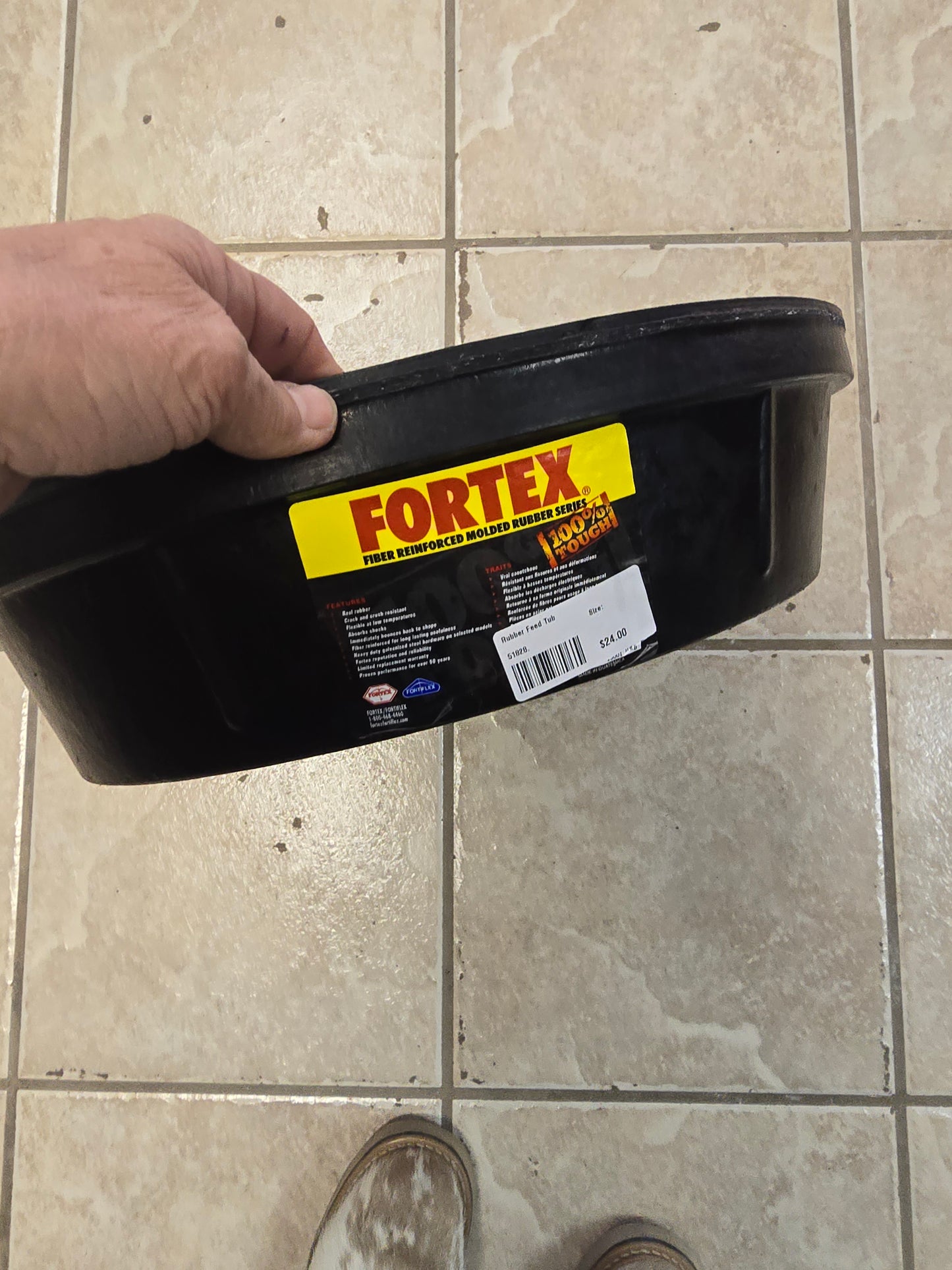 Rubber Feed Tub