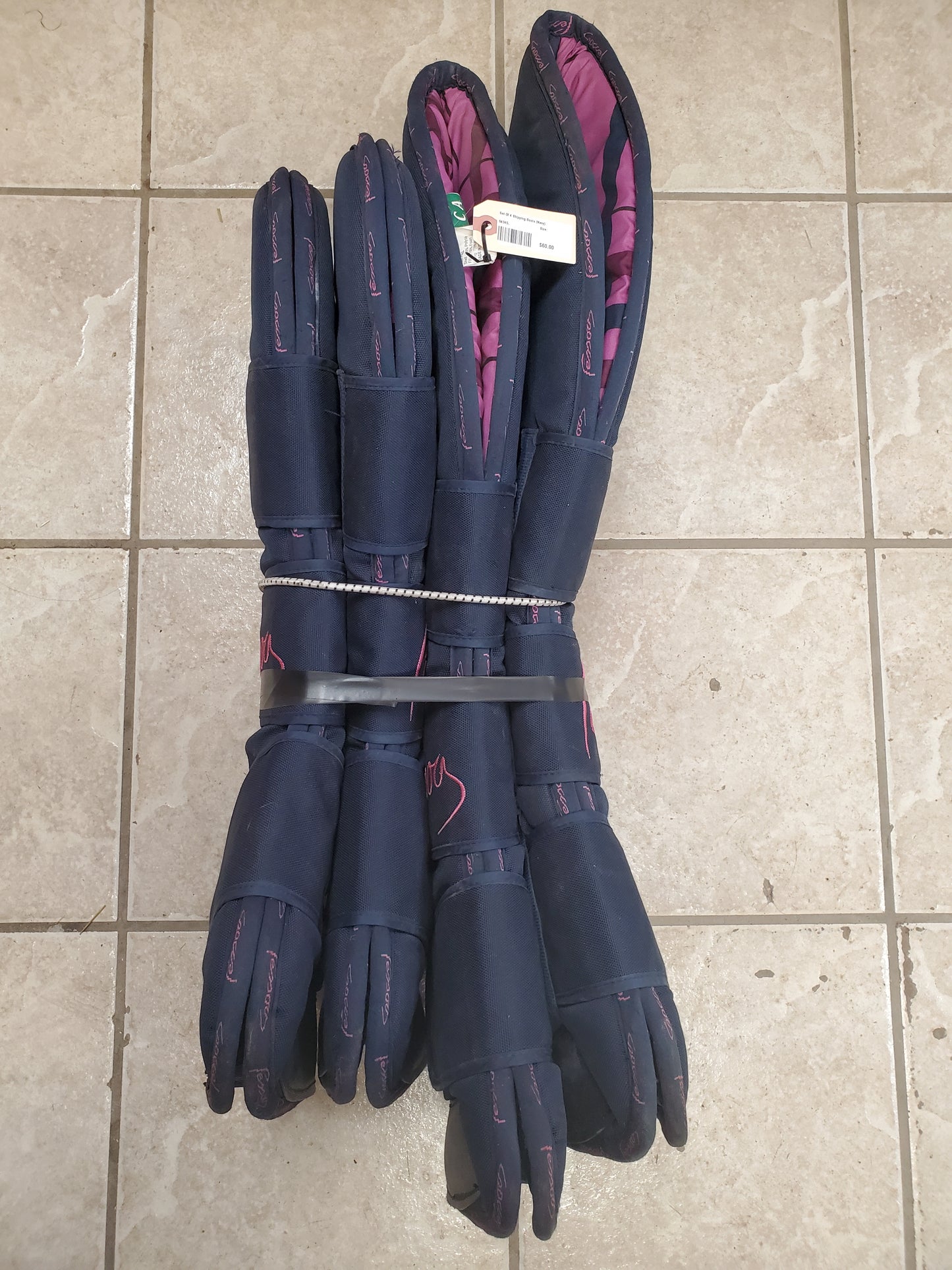 Set Of 4 Shipping Boots (Navy)