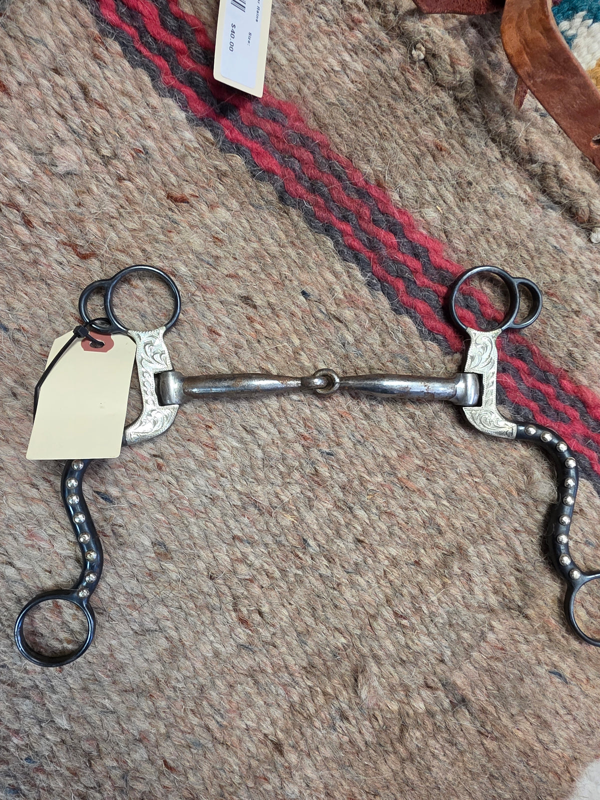 Dot- Silver Shank Snaffle