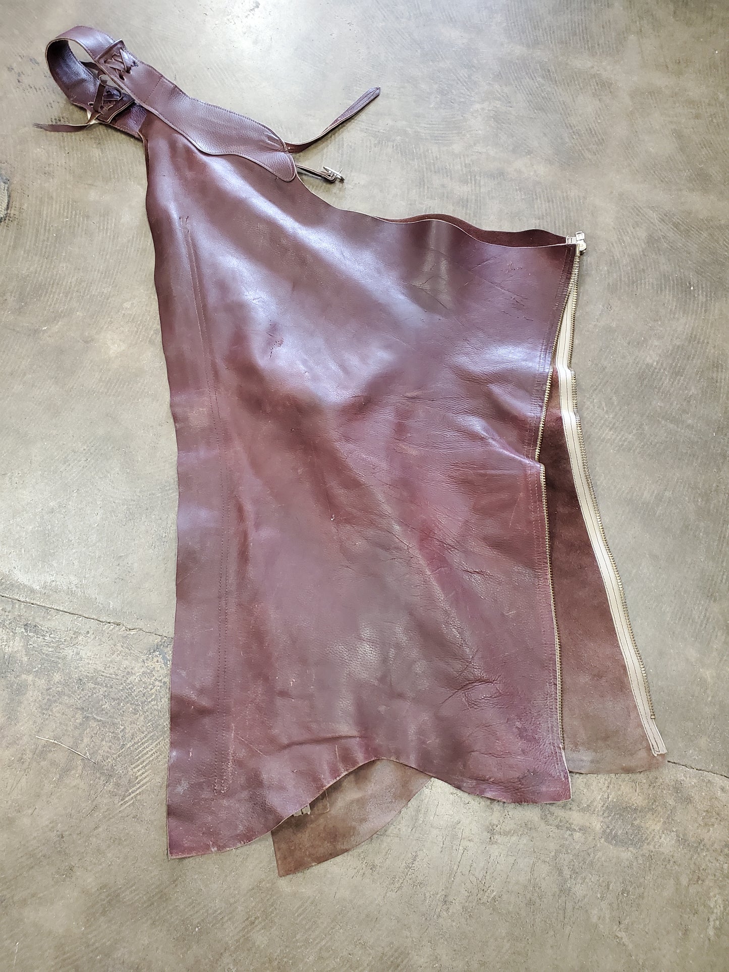 Brown Chaps/ Plain/No Fringe