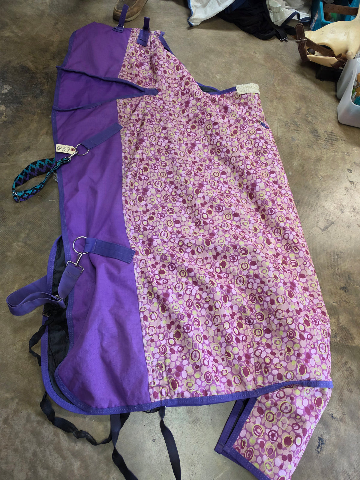 Pink Purple Print Winter Blanket