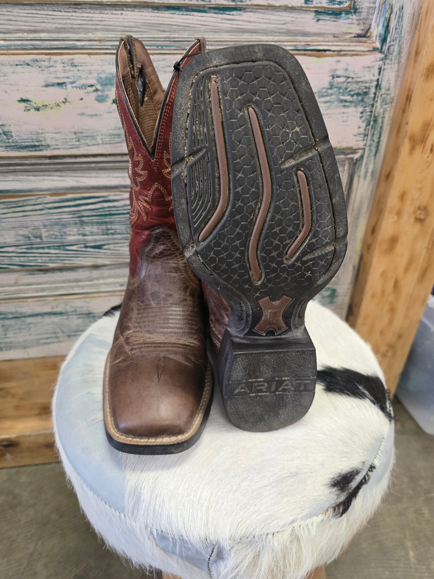 Men's Burnt Orange Top Sq. Toe Boot