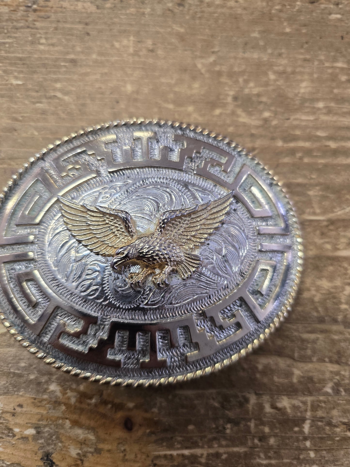 Aztec W/Eagle Belt Buckle