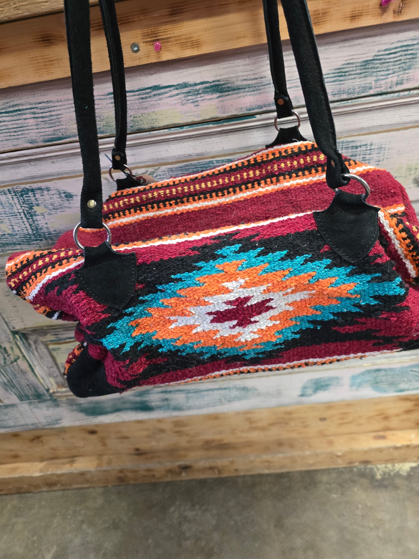Navajo Woven Small Duffle Bag