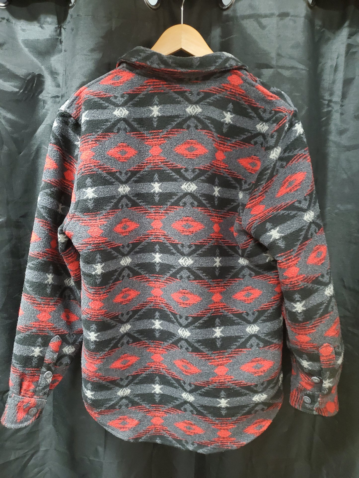Ladies Grey/Red Aztec Coat