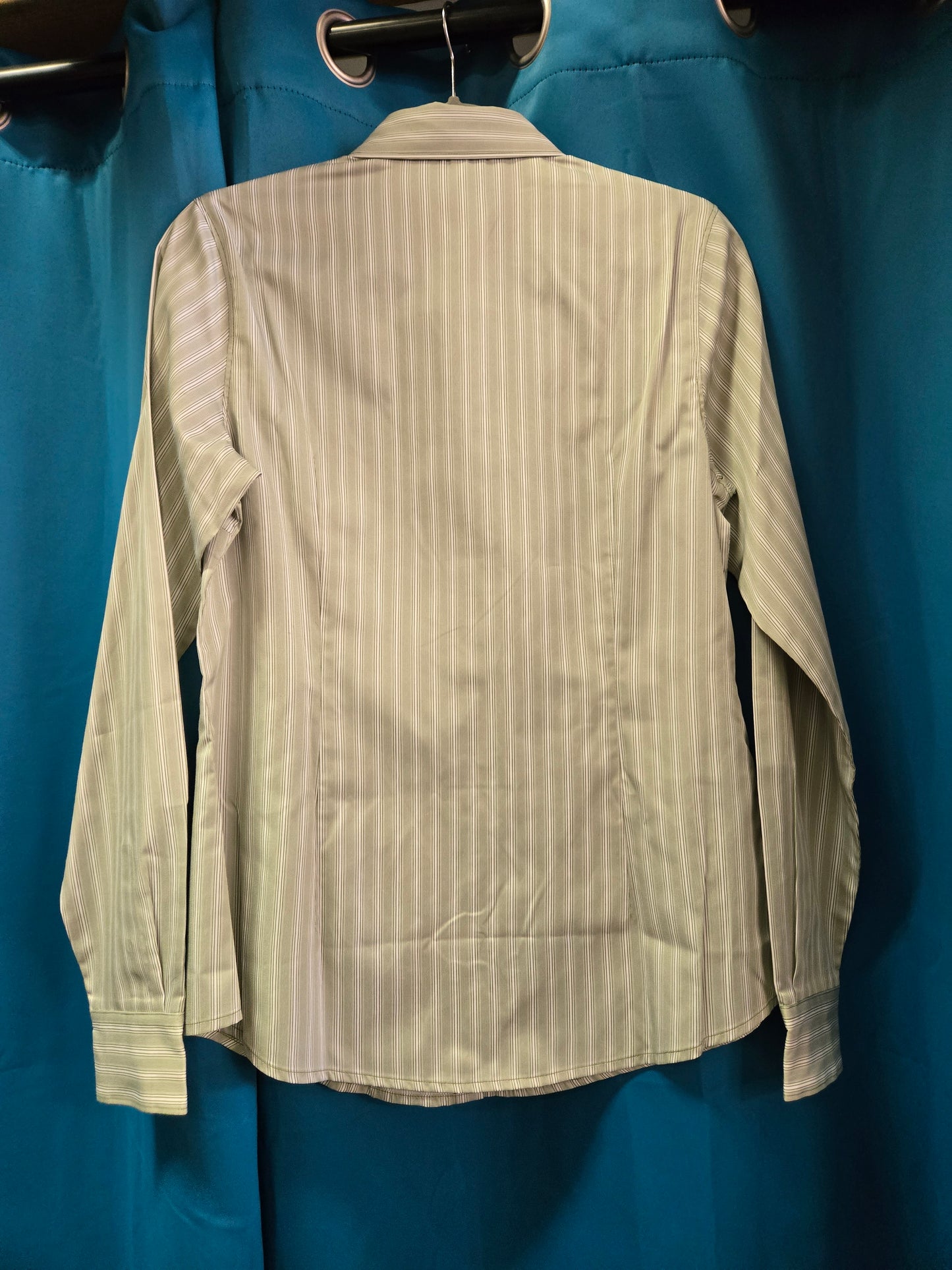NEW Ladies Green Striped W/Shirt