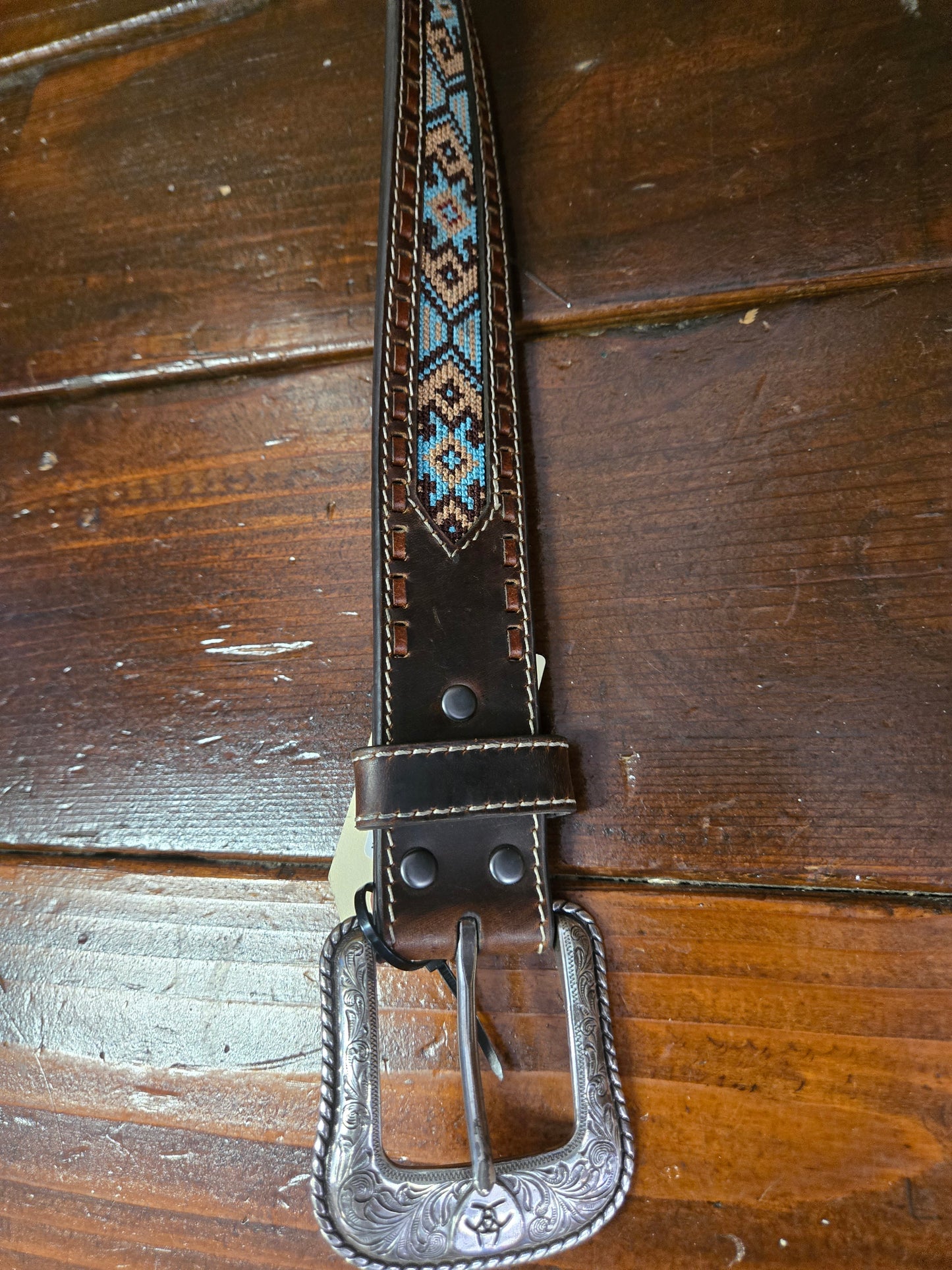 NEW Aztec Stitch Belt