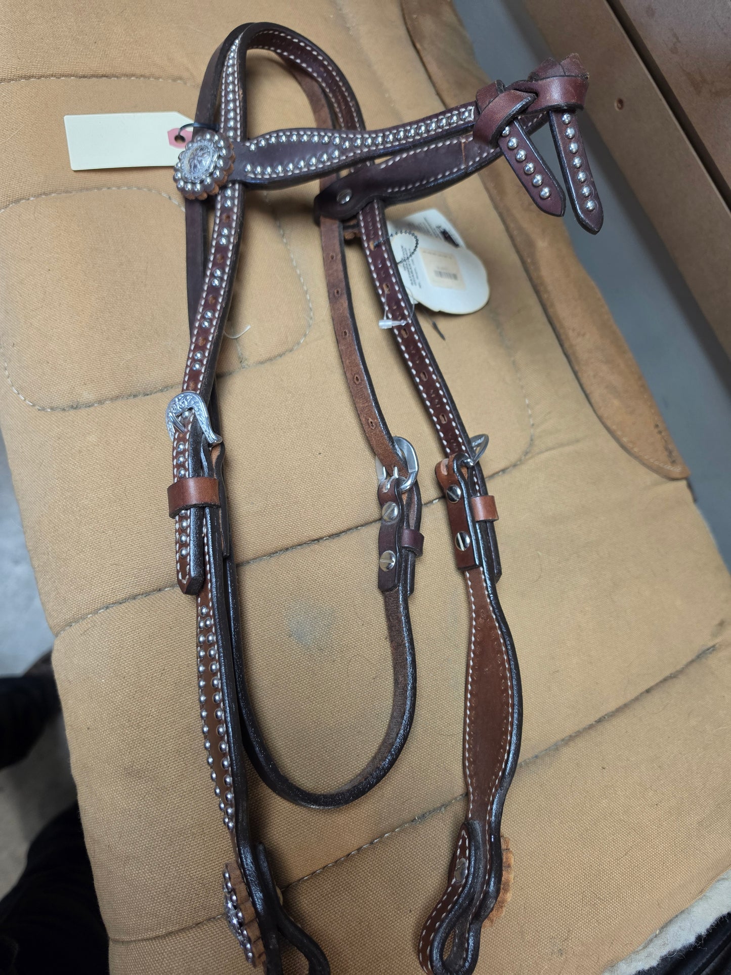 NEW Futurity Knot Headstall Dot Details