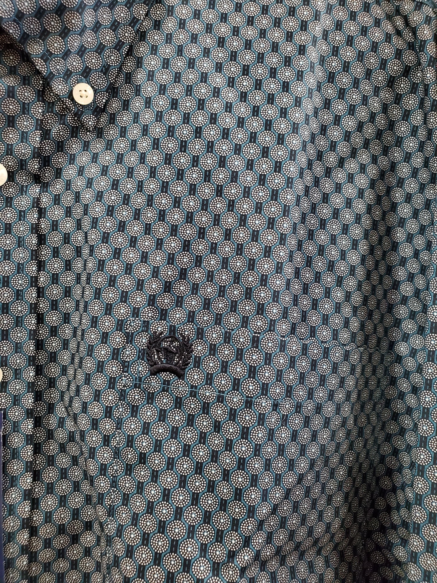NWT Cinch Blue Pattern W/shirt - M & L