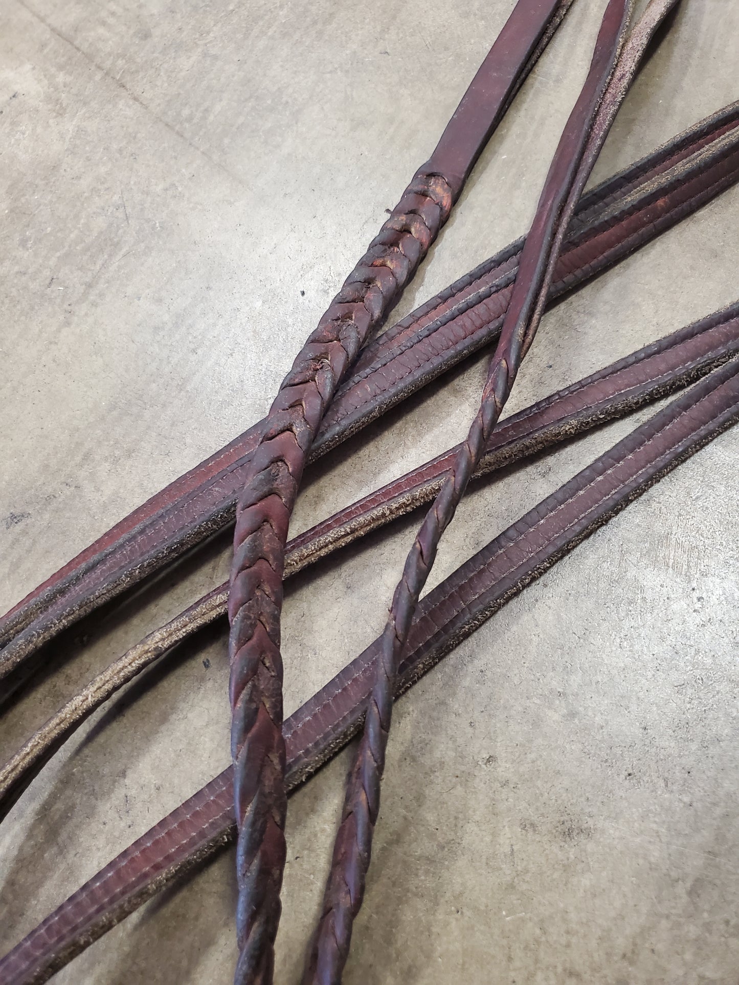 Leather Reins/ Snap Ends/Braiding