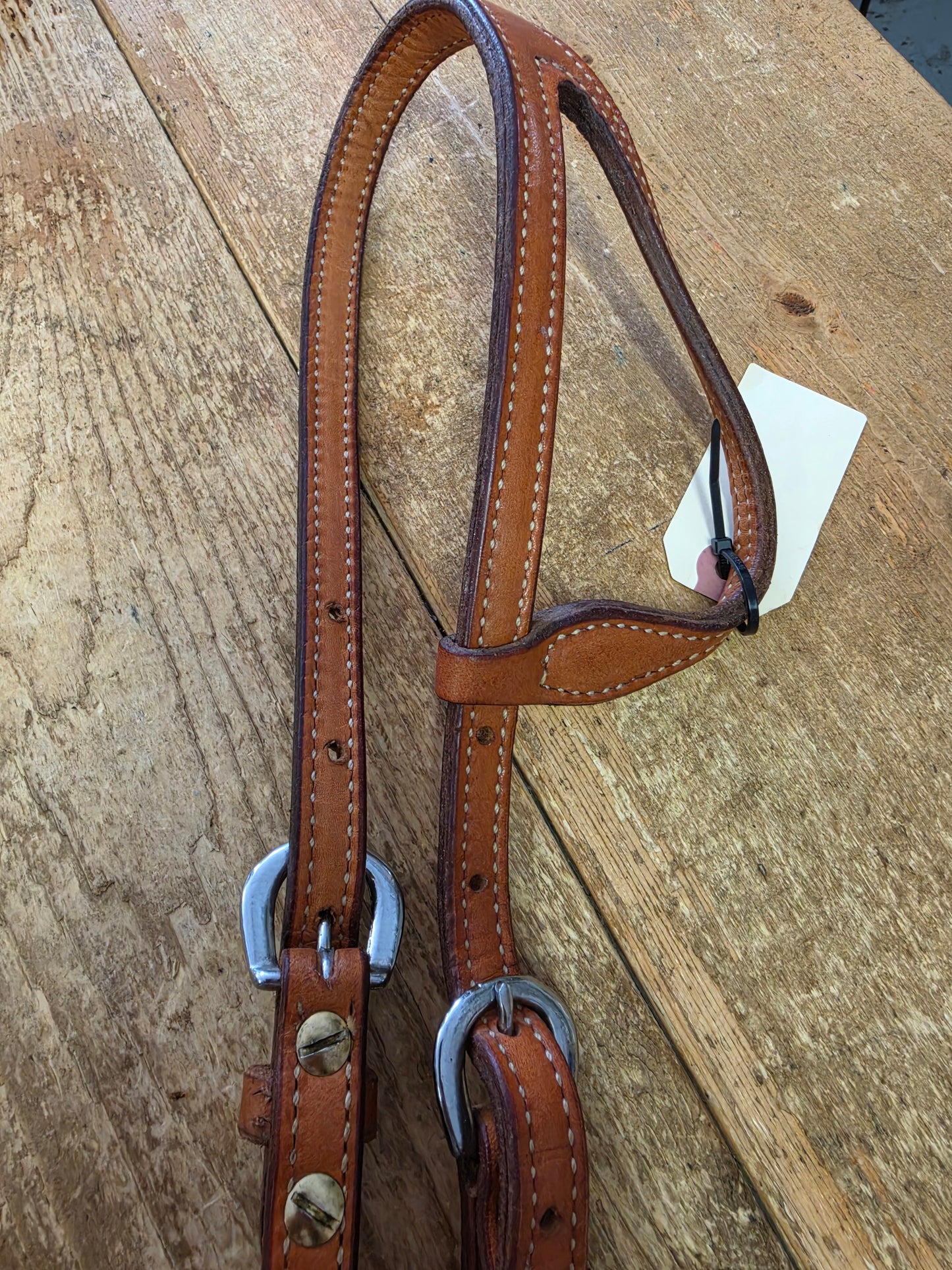 Split Ear Headstall- Star Conchos