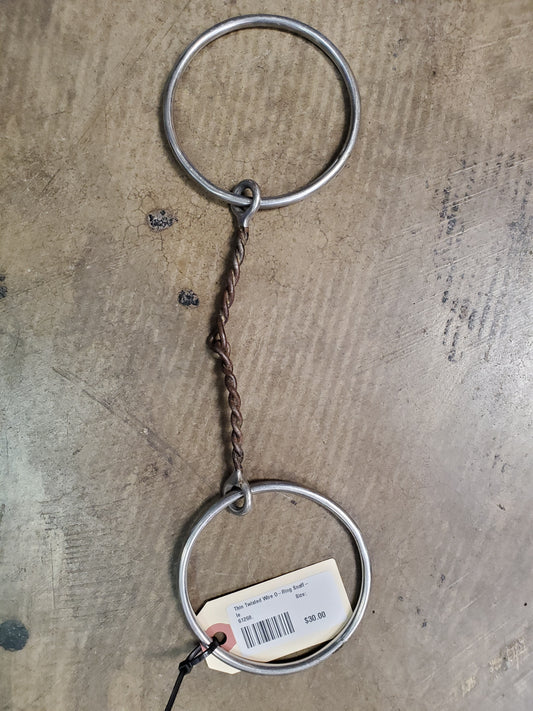 Thin Twisted Wire O-Ring Snaffle