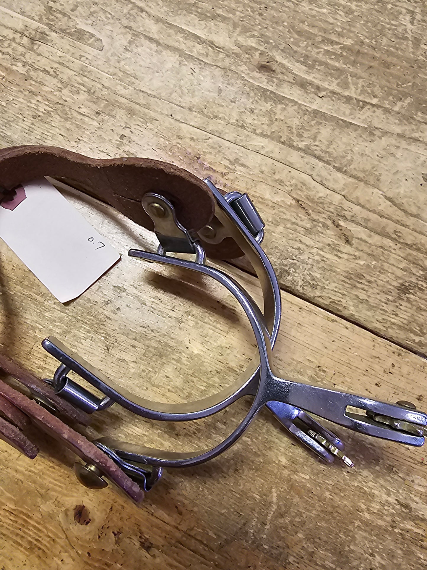 Stainless Roper Spurs W/ straps