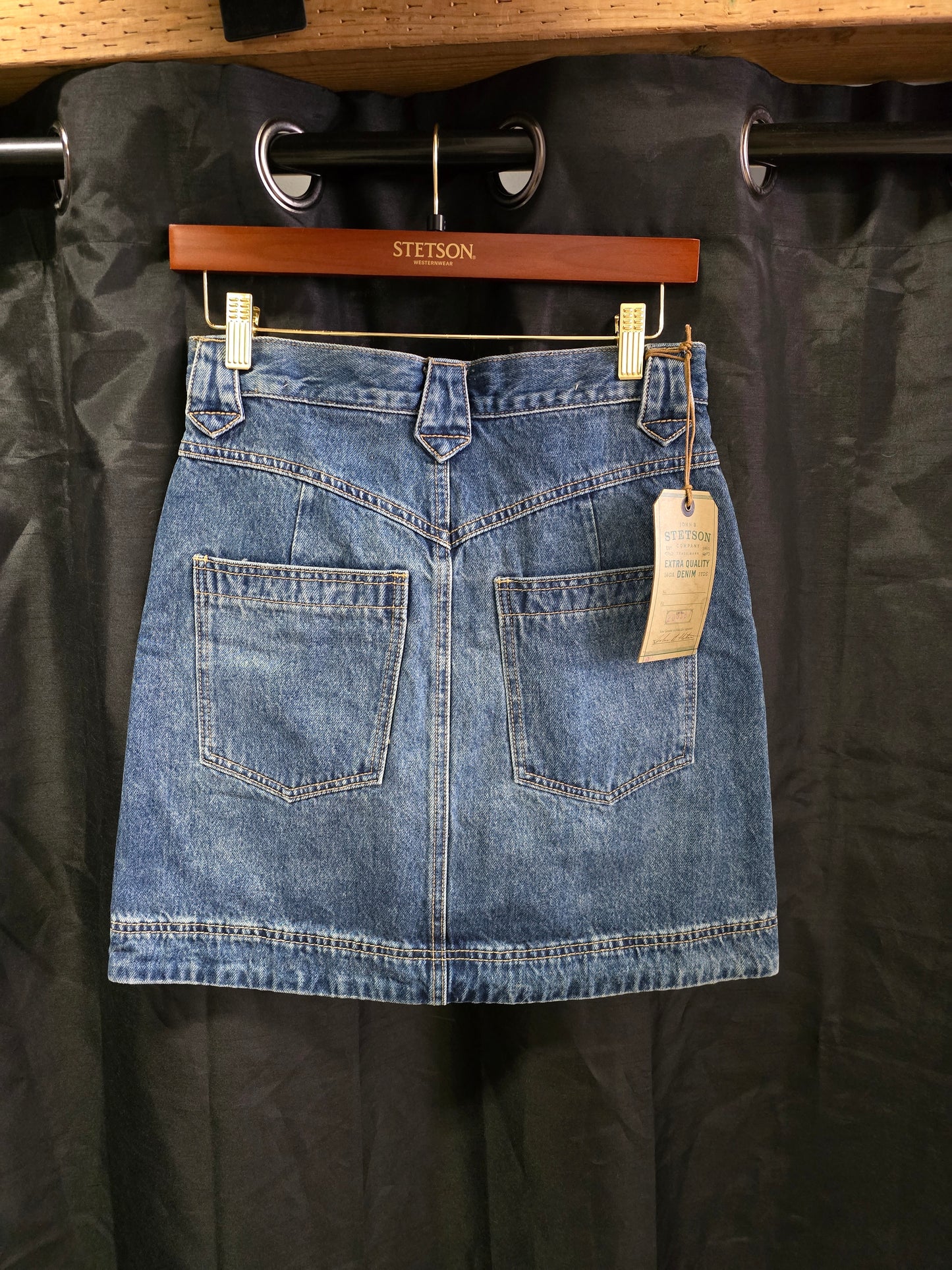 NEW Denim Mini Skirt Front Pocket