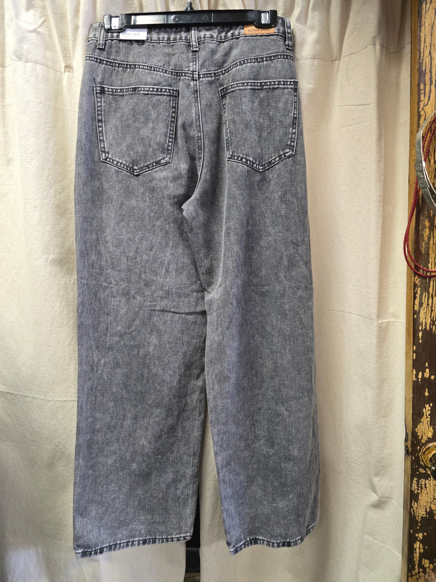 NEW  Grey Wash Wide Leg Jeans