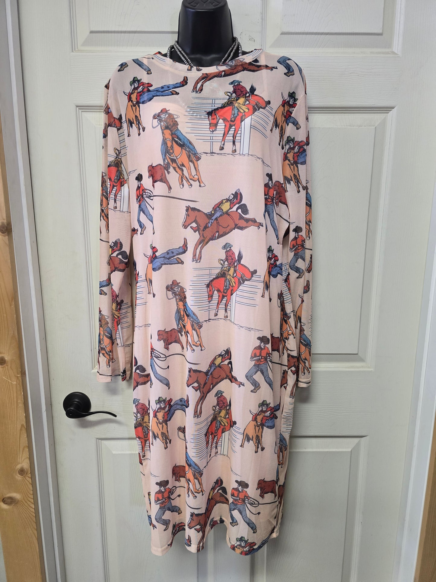 Rodeo Themed Mesh Dress