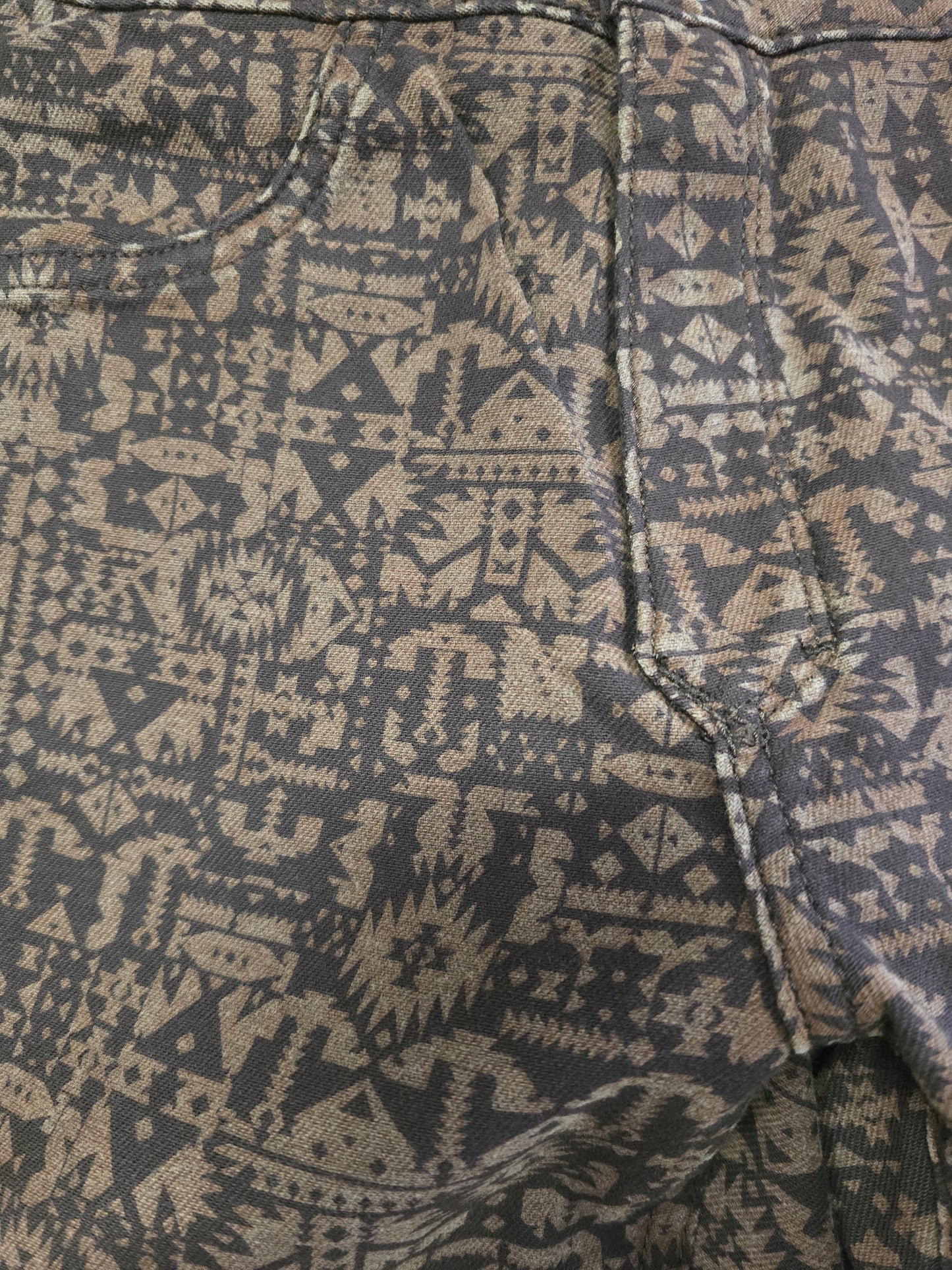 NEW Reversible Jeans Brown Aztec Boot Cut Jeans