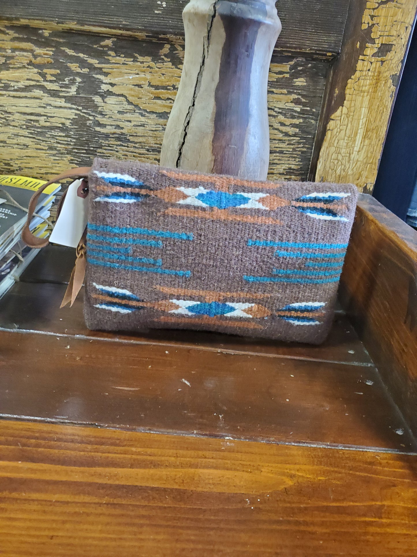 NEW Blue/Teal Blanket Clutch Purse
