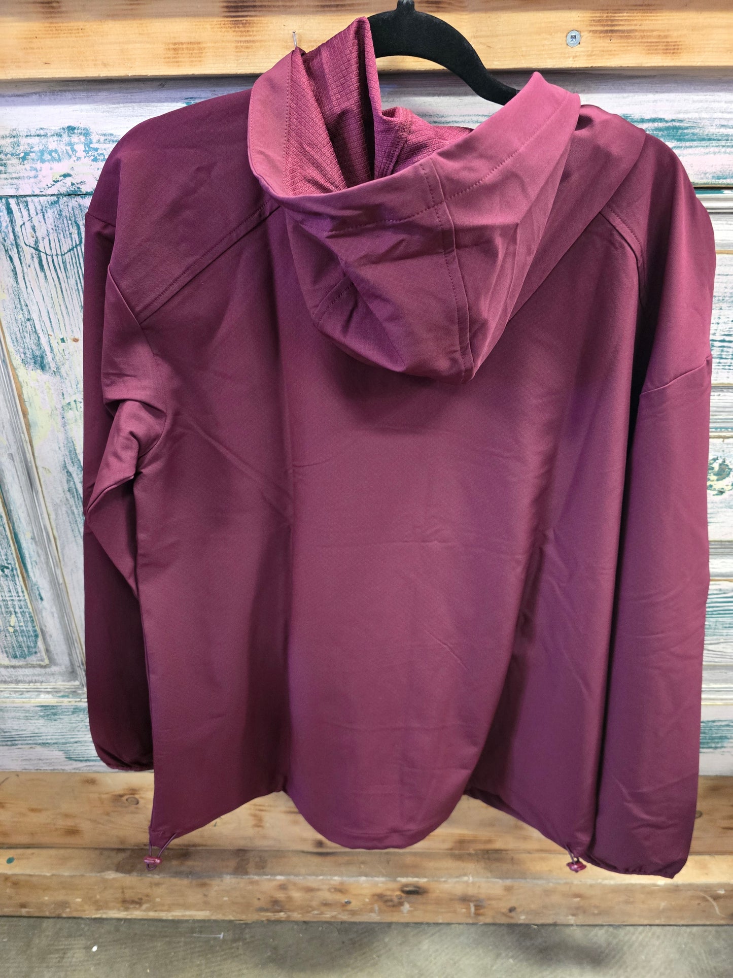 NEW Ladies Burgundy Windbreaker