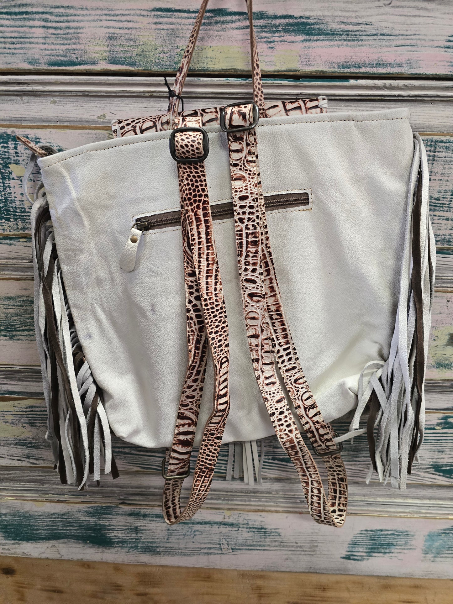 Fringed Backpack Purse...NEW