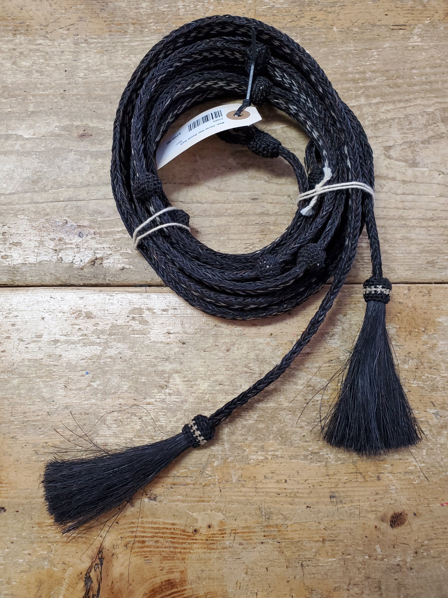 New..Horse Hair Reins/ Dark