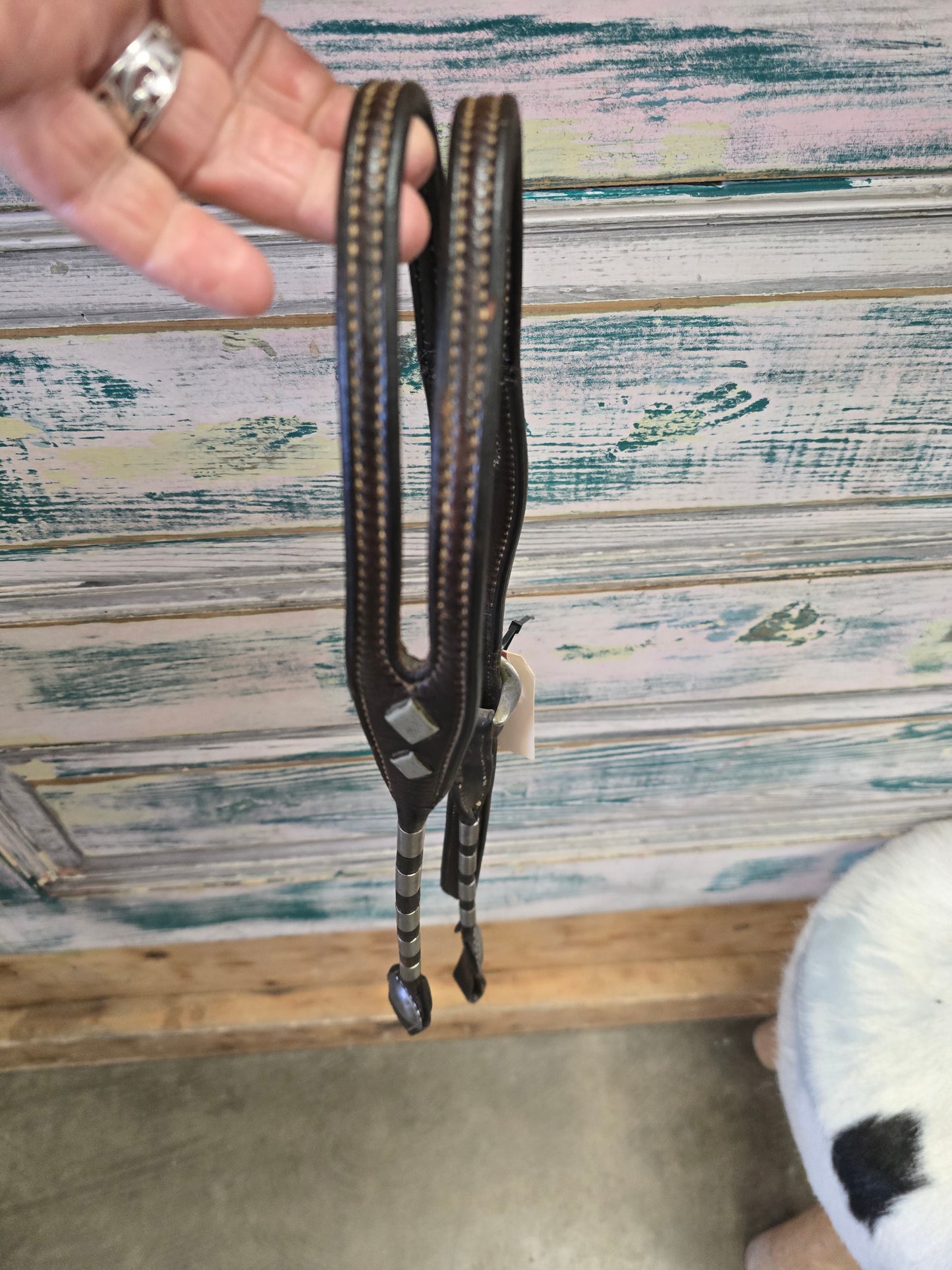 Vintage Split Ear Headstall Silver Ferrals