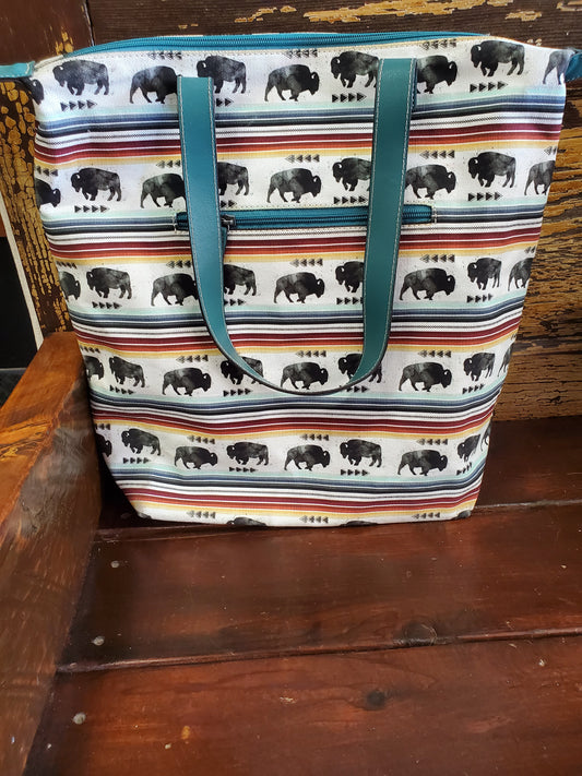 NEW Bison Print Book Bag