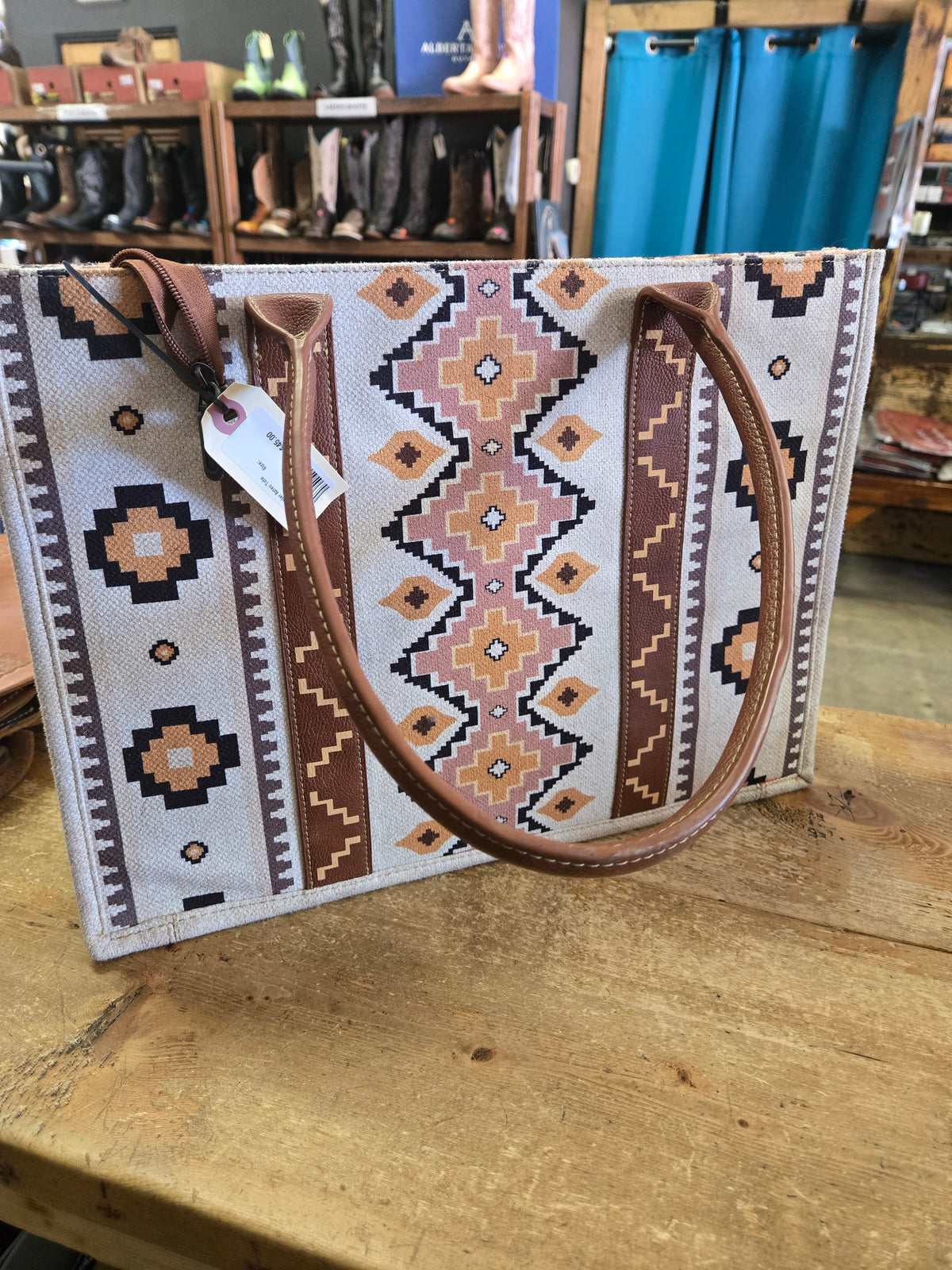 Large Wrangler Aztec Tote
