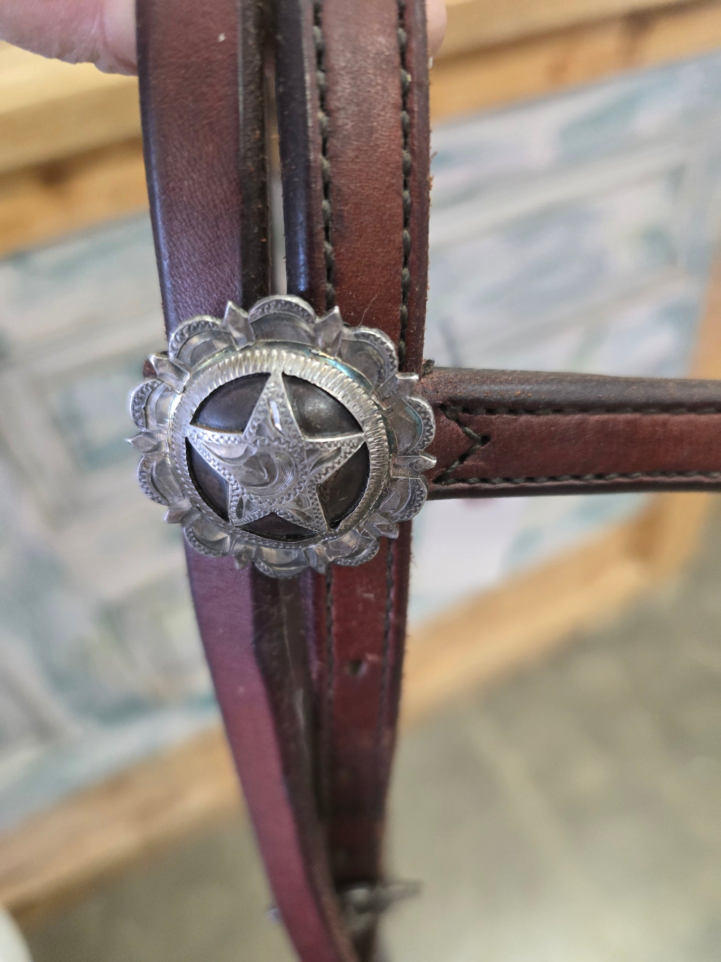 Browband Headstall-Star Of Texas