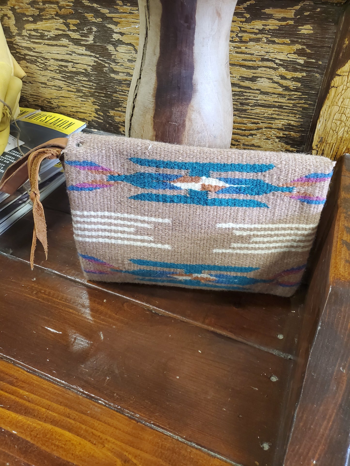 NEW Blue/Purple Blanket Clutch Purse