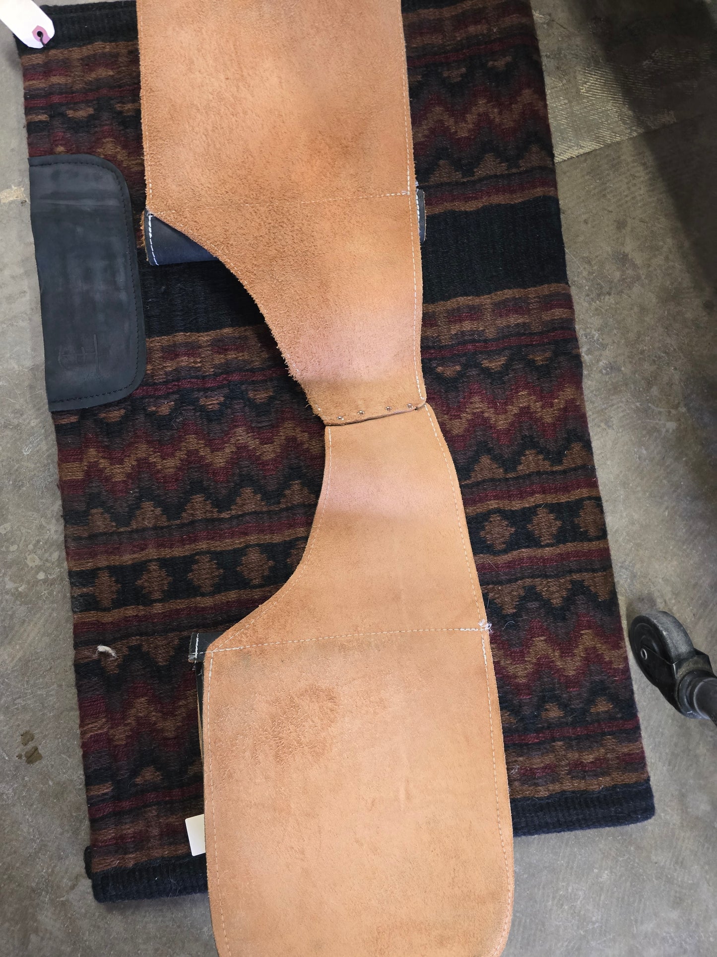 Black Rough-Out Saddlebags