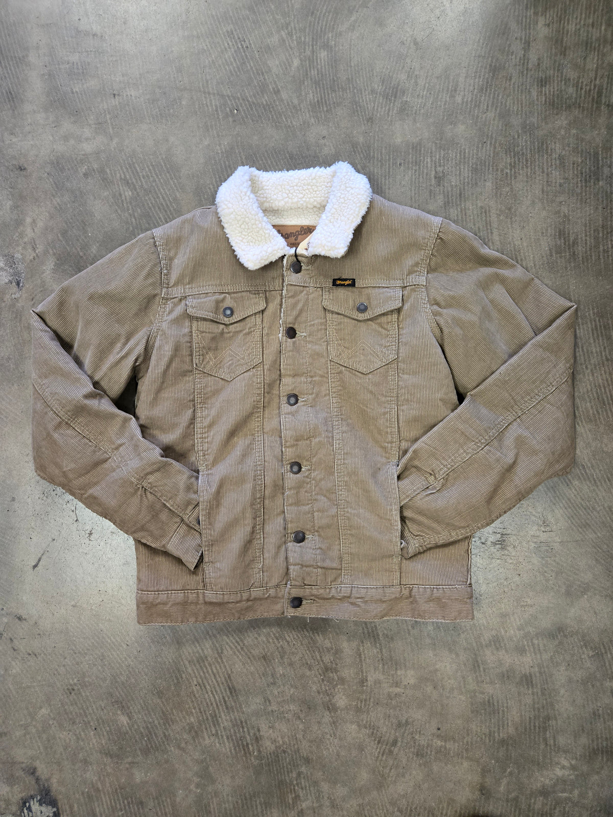 Corduroy Sherpa Lined Wrangler Jacket